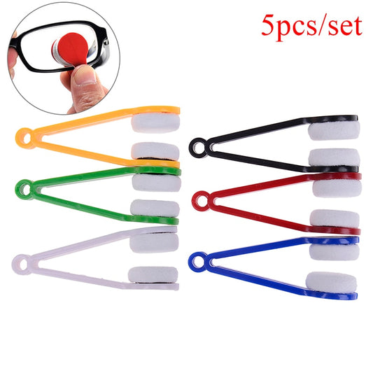 5PC/set Glasses Microfiber brush cleaner